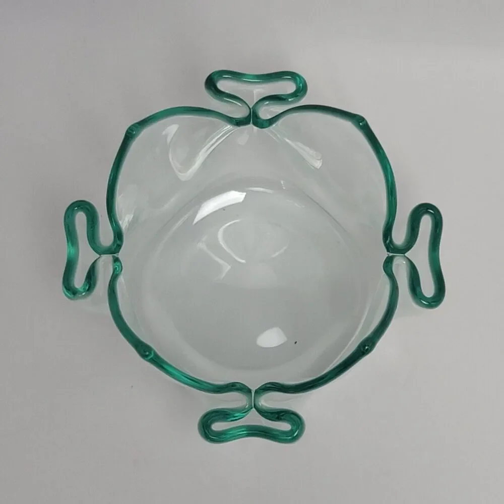 Plexiglass Handkerchief Vase Lucite Acrylic Mid Century Modern Glass Ruffled